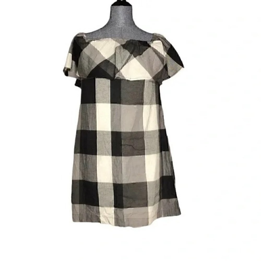 Who What Wear off the shoulder gingham  size xs cute casual dress